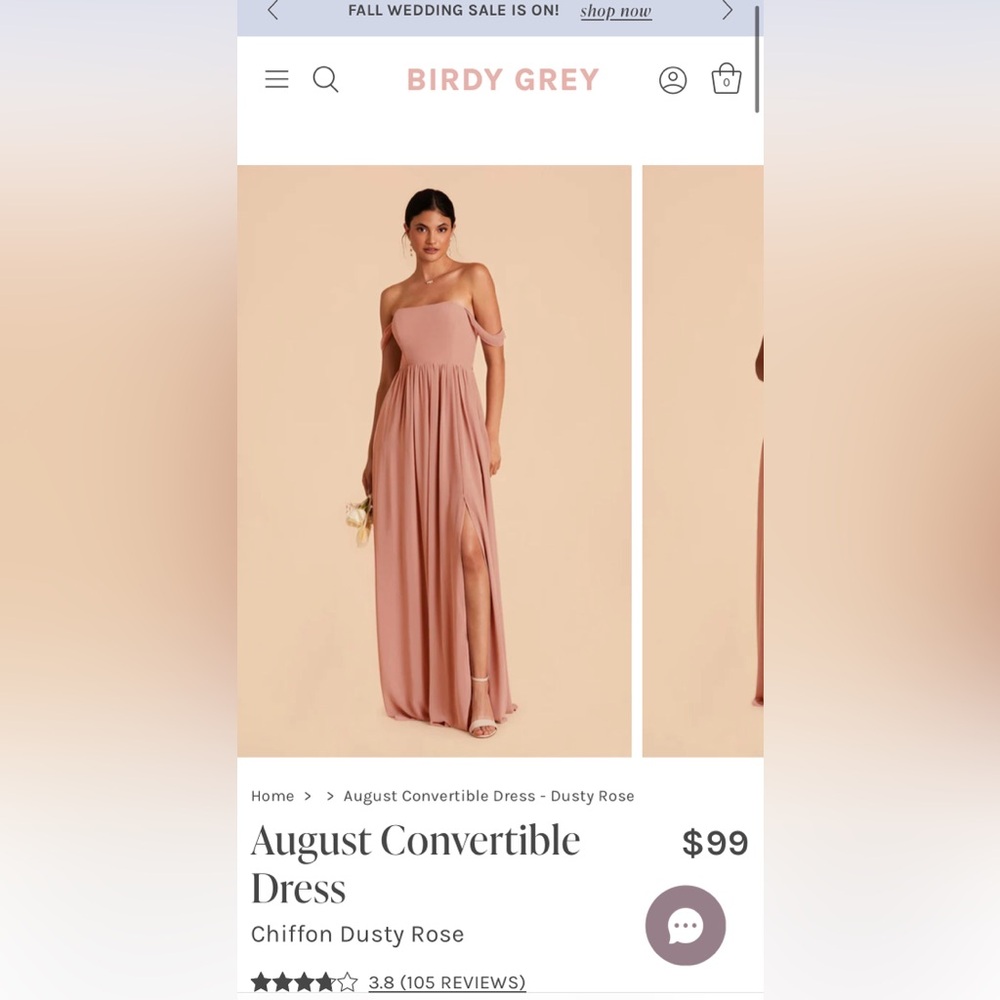 Birdy Grey August Convertible Dress in Dusty Rose